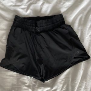 black running shorts